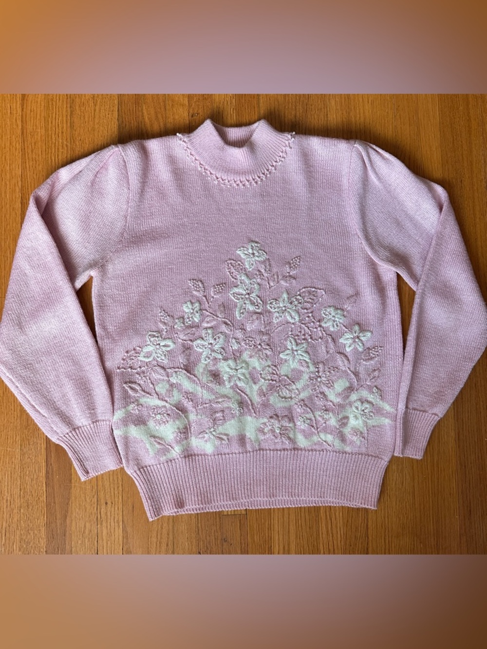 Vintage Floral Sweater